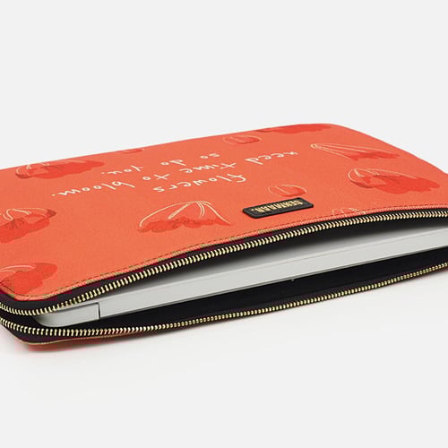 حقيبة لابتوب أزهار