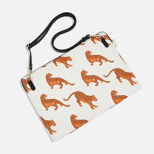 حقيبة لابتوب أبيض - نمط الفهد