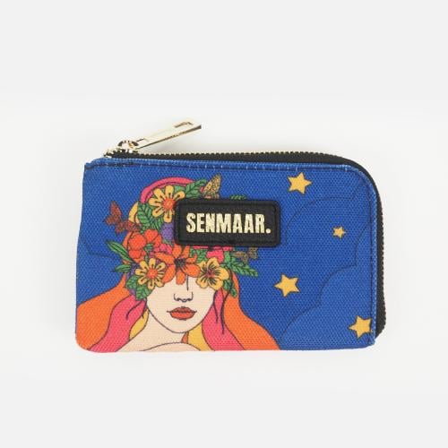 محفظة صغيرة- نمط فتاة وأزهار