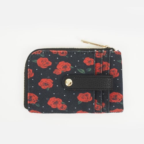 محفظة صغيرة - نمط ورود