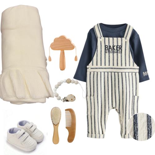 طقم تيد بيكر كحلي مخطط(ولادي)