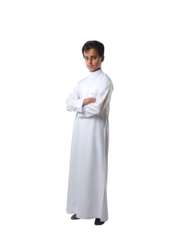 ثوب الاصيل شبابي ابيض