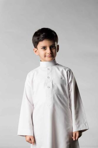ثوب السفير اطفال ابيض