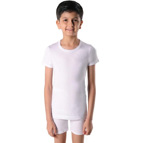 طقم بايونير قطن شبابي نصف كم مع هاف