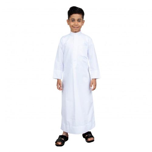 دشداشة كويتي ولادي أبيض
