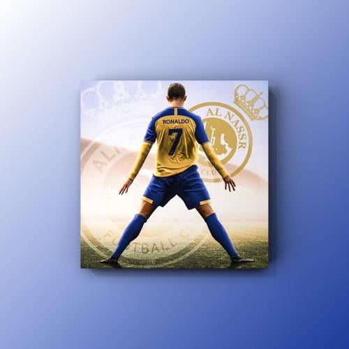 لوحة كريستيانو رونالدو بشعار النصر