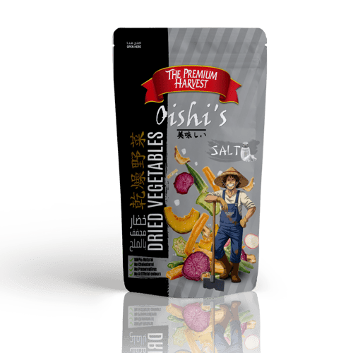 Oshi salted dried vegetable chips