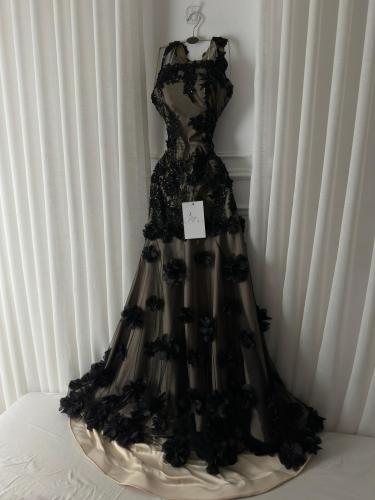 فستان سهره اسود مورد معا ذيل ملكي