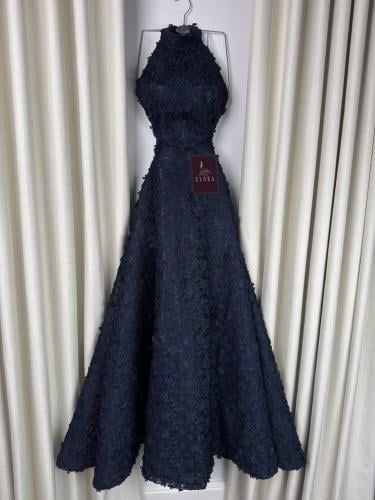 فستان كحلي مورد