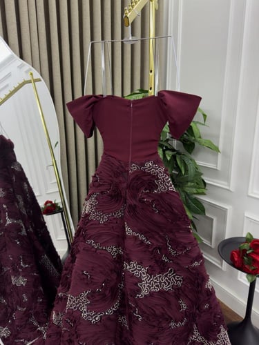 فستان سهره برغندي