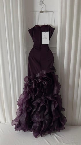 فستان موف مورد معا اكمام