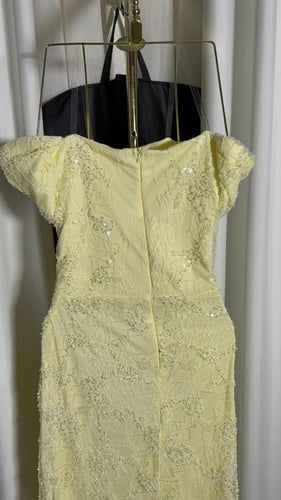 فستان ليموني دانتيل