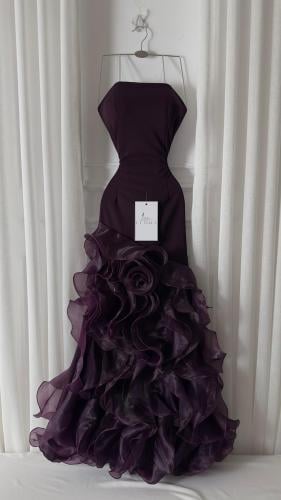 فستان موف مورد معا اكمام