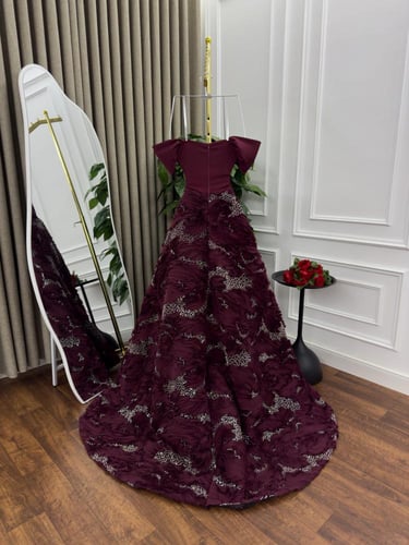 فستان سهره برغندي