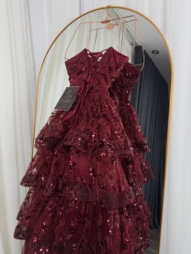 فستان عودي سهره راقي