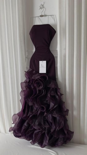 فستان موف مورد معا اكمام