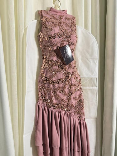 فستان سهره تطريز وترتر