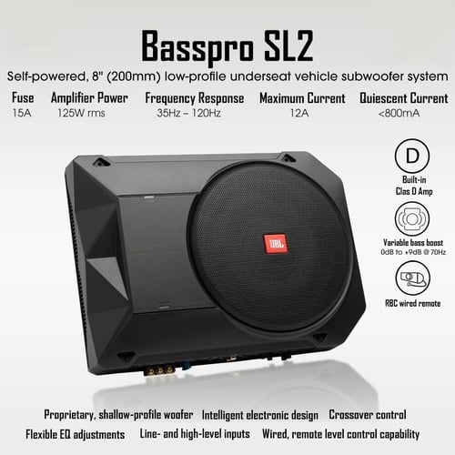 JBL BassPro SL2 – ساب ووفر نشط 8 بوصات