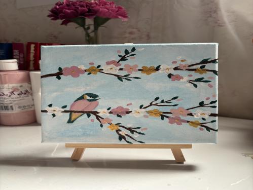 لوحة العصفور الصغير