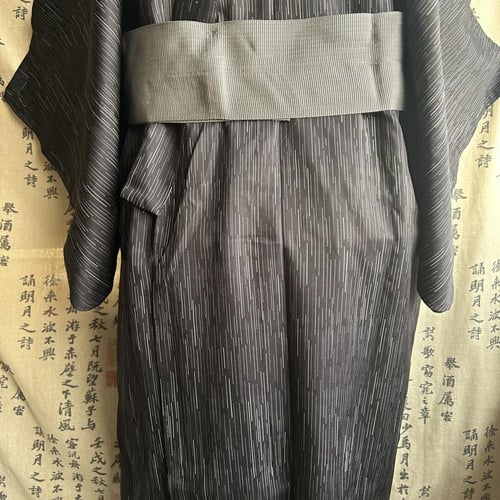 يوكاتا رجالي اسود مخطط مع حزام