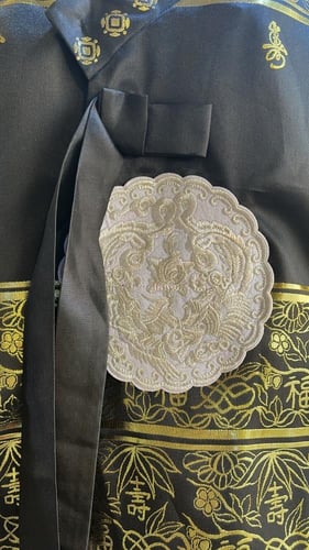 هانبوك الاميرة الكورية احمر و اسود -إيجار