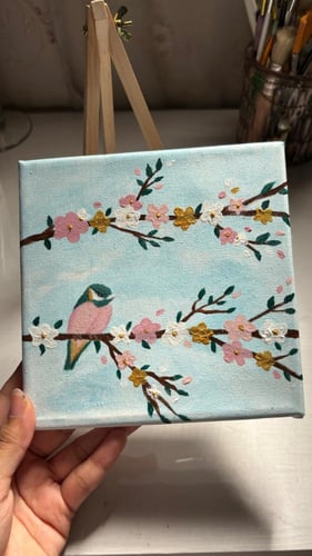 لوحة العصفور الصغير