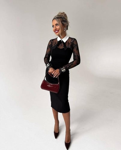 فستان العيد بتصميم كلاسيكي