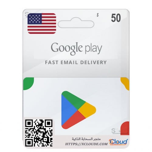 قوقل بلاي 50$ أمريكي - Google Play USA