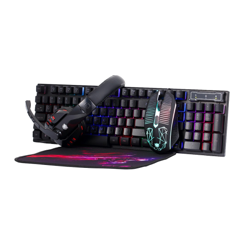 حزمة ( كيبورد + ماوس + سماعة + ماوس باد ) سوبر من...