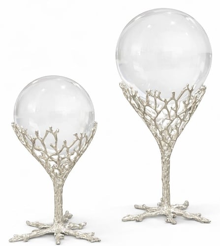 Silver decorative art set