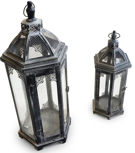 Ramadan lanterns wooden set