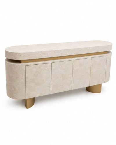 Wooden Shovenira console