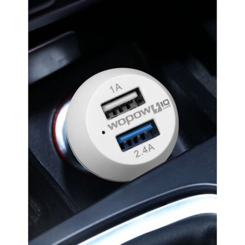 شاحن سيارة بمنفذين يو اس بي مع تقنية آي كيو