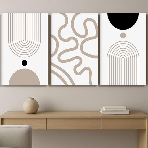 طقم من 3 لوحات بتصميم مودرن