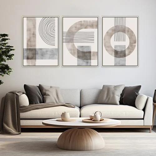 طقم من 3 لوحات بتصميم مودرن