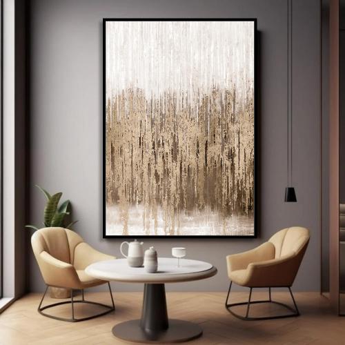 لوحة فن تجريدي بتصميم مودرن