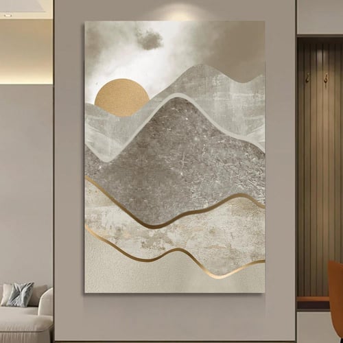 لوحة فن تجريدي بتصميم مودرن