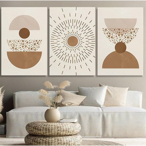 طقم من 3 لوحات بتصميم مودرن