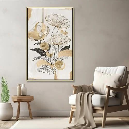 لوحة ورد بتصميم مودرن