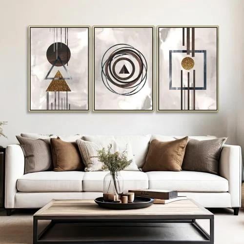طقم من 3 لوحات بتصميم مودرن