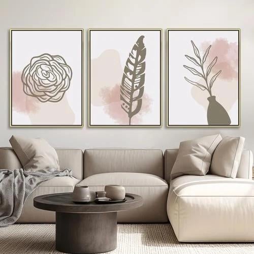 طقم من 3 لوحات بتصميم مودرن