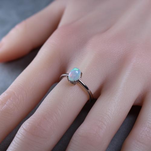 natural opal ring