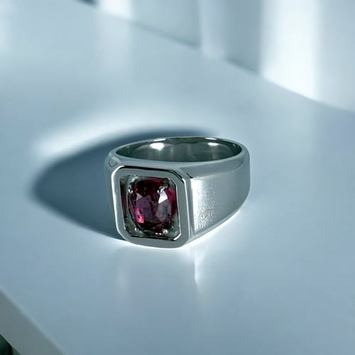 خاتم قارنت رودلايت طبيعي