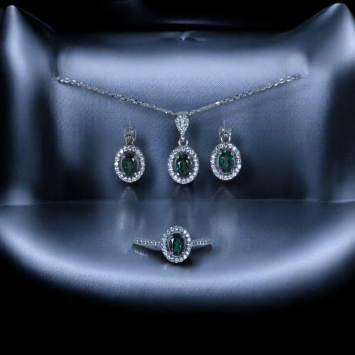 Natural green topaz
