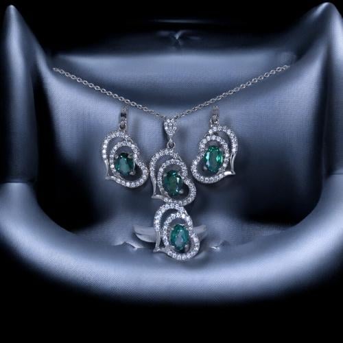 Natural green topaz