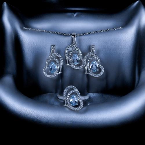 Natural Swiss Blue Topaz
