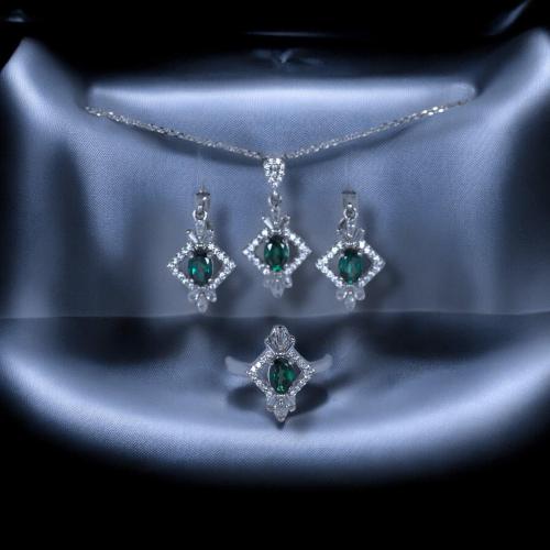Natural green topaz