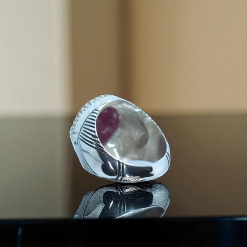 خاتم ياقوت طبيعي