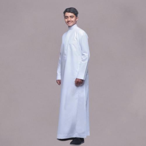 ثوب الدفه شبابي سحاب ساده رقبة قلاب