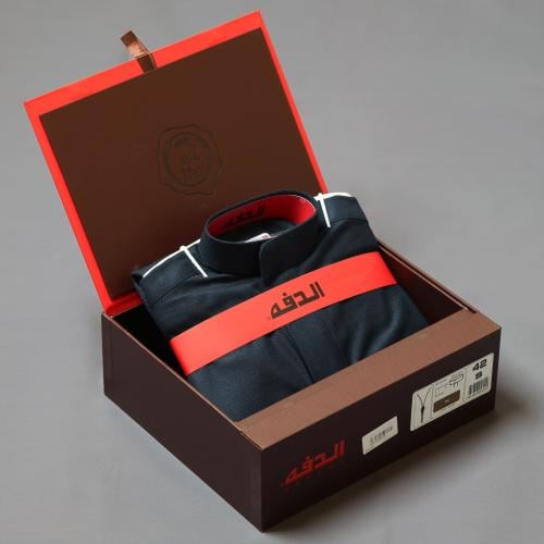 ثوب شتوي شبابي سحاب كحلي | الدفه